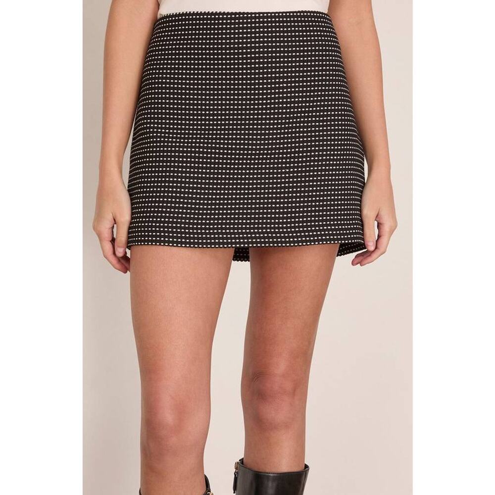 Proenza Schouler Lawson Mini Skirt in Black & White Polka Dot 4